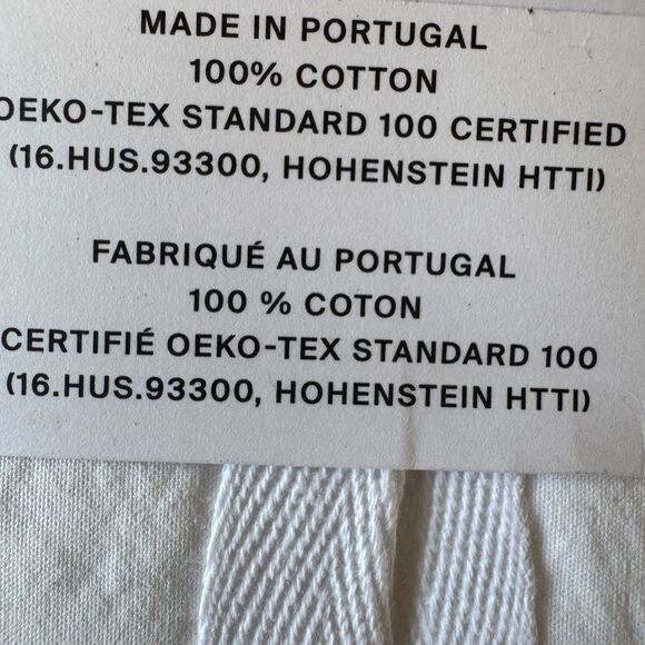 Parachute Brushed Cotton Standard Shams Set in White Made in Portugal NEW - Picture 6 of 7